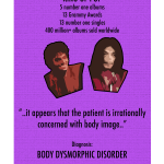 Purple post of Body Dysmorphic Disorder