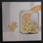 Painting of cookie Jar with hands