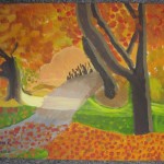 Illustration of trees in Autumn